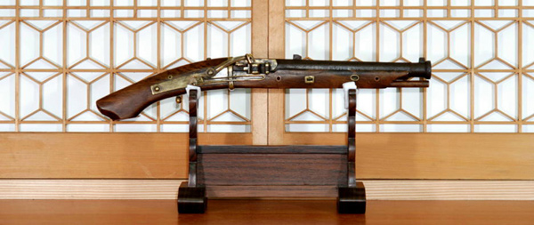 火縄銃 短筒 藍屋与三衛門作