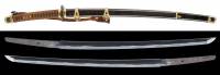 刀　武蔵国昭富造之　旧日本軍海軍軍刀拵入り（SKA-120220）-2