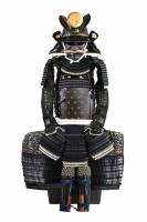 甲冑/鎧　鉄錆色漆塗鋲綴桶側五枚胴具足（BU-020125）-1