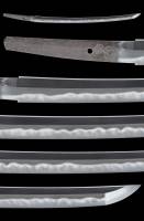 脇差　播磨守藤原忠国(初代) (蟹牡丹紋)(菊紋) (WA-120125)-2