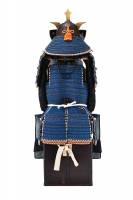 甲冑/鎧 鉄黒漆塗切付小札縹糸威二枚胴具足　甲種特別貴重資料 (BU-010126)-5