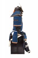 甲冑/鎧 鉄黒漆塗切付小札縹糸威二枚胴具足　甲種特別貴重資料 (BU-010126)-6