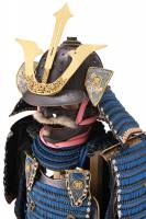 甲冑/鎧 鉄黒漆塗切付小札縹糸威二枚胴具足　甲種特別貴重資料 (BU-010126)-7