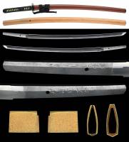 刀　延寿宣次作　昭和五十四年十一月日　附 茶石目地塗鞘肥後拵（KA-020926）-4