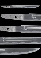 短刀　為小林知之君 時明治七年五月日源貞一鍛之(刻印)　月山(花押)　(TA-030226)-2