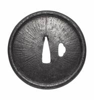 鍔　無銘　甲冑師　阿弥陀鑢文鍔　(TU-020326)-1