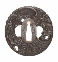 鍔　銘　越前住光永作　雲龍透鍔　(TU-040326)-2