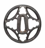 鍔　無銘　大野　糸巻透鍔　(TU-060326)-2