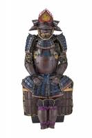 甲冑/鎧　鉄錆地瑠璃斎胸取五枚胴具足（BU-080226）-1