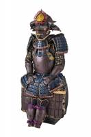 甲冑/鎧　鉄錆地瑠璃斎胸取五枚胴具足（BU-080226）-2