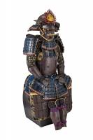 甲冑/鎧　鉄錆地瑠璃斎胸取五枚胴具足（BU-080226）-3