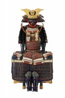 甲冑/鎧　江戸時代後期　本小札紫韋威裾白胴丸具足　兜朱銘・明珍紀宗次造之 (BU-080126)-2