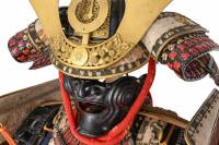 甲冑/鎧　江戸時代後期　本小札紫韋威裾白胴丸具足　兜朱銘・明珍紀宗次造之 (BU-080126)-16