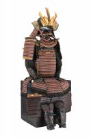 甲冑/鎧　黒漆塗本小札紫糸威丸胴具足（BU-080326）-3