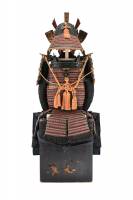 甲冑/鎧　黒漆塗本小札紫糸威丸胴具足（BU-080326）-5