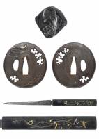 脇差　備州福山住源国定作　附 黒蝋色塗鞘脇差拵（SWA-090126）-7