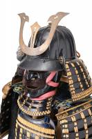 甲冑/鎧　鉄黒漆塗切付伊予札黄糸素懸威二枚胴具足 (BU-090226)-7