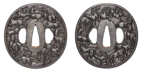 刀剣の鉄製鍔 鍔 無銘 赤坂 四方雁金透鍔(TU-300115)｜刀・日本刀の販売なら日本刀