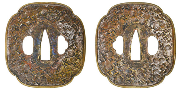 刀の鍔【商品説明必読】 鍔 銘 丹州住定正 富嶽汐汲透図鍔 (TU-031124)｜刀・日本刀の販売なら