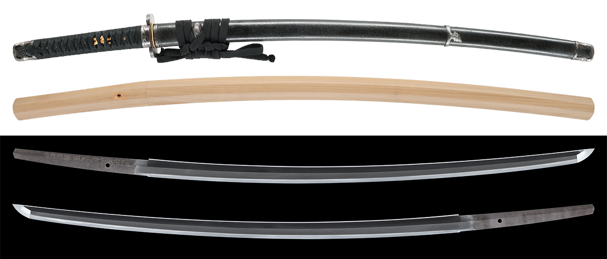 刀　肥前国住近江大掾藤原忠吉 附 黒石目地塗鞘半太刀拵　特別保存刀剣鑑定書　新刀上作　良業物 商品画像