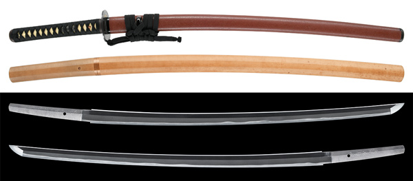 刀　延寿宣次作　昭和五十四年十一月日　附 茶石目地塗鞘肥後拵の販売