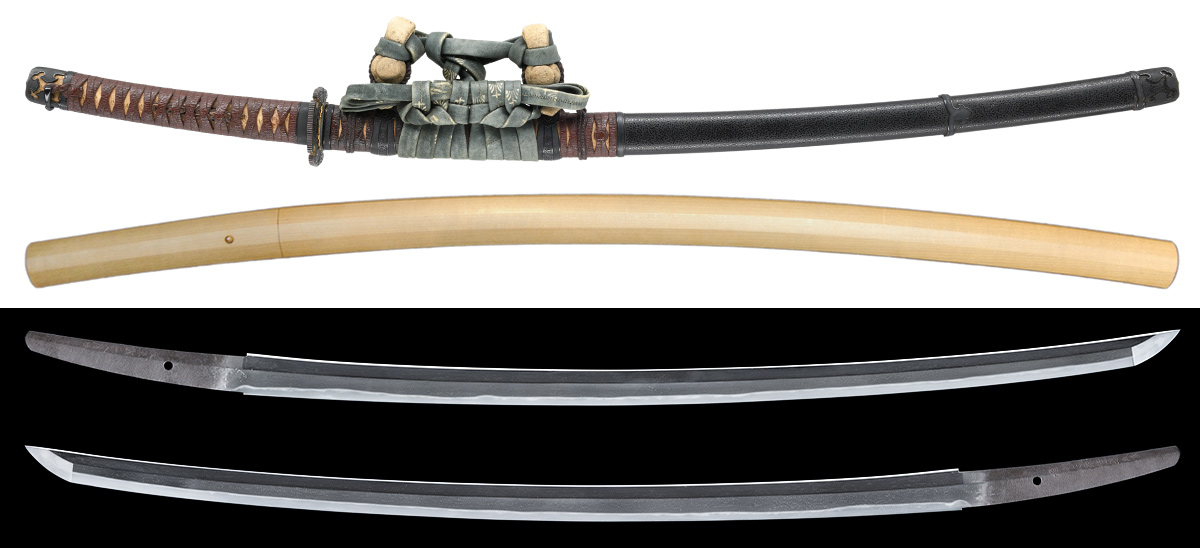 刀　備州三原住正久作　天正貳年八月日　附 変塗鞘革巻太刀拵　特別保存刀剣鑑定書 商品画像