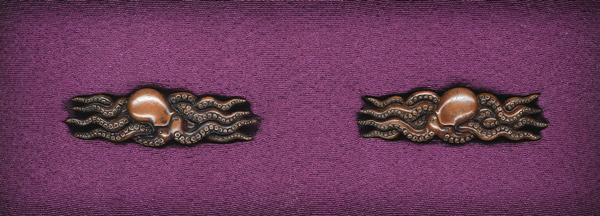 目貫 無銘 肥後 蛸図目貫 特別保存刀装具鑑定書の販売