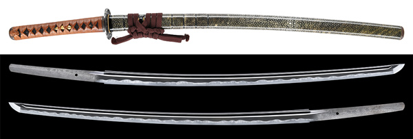 刀　江州住中川泰天作之　平成十四年十一月日　研出鮫鞘打刀拵入の販売