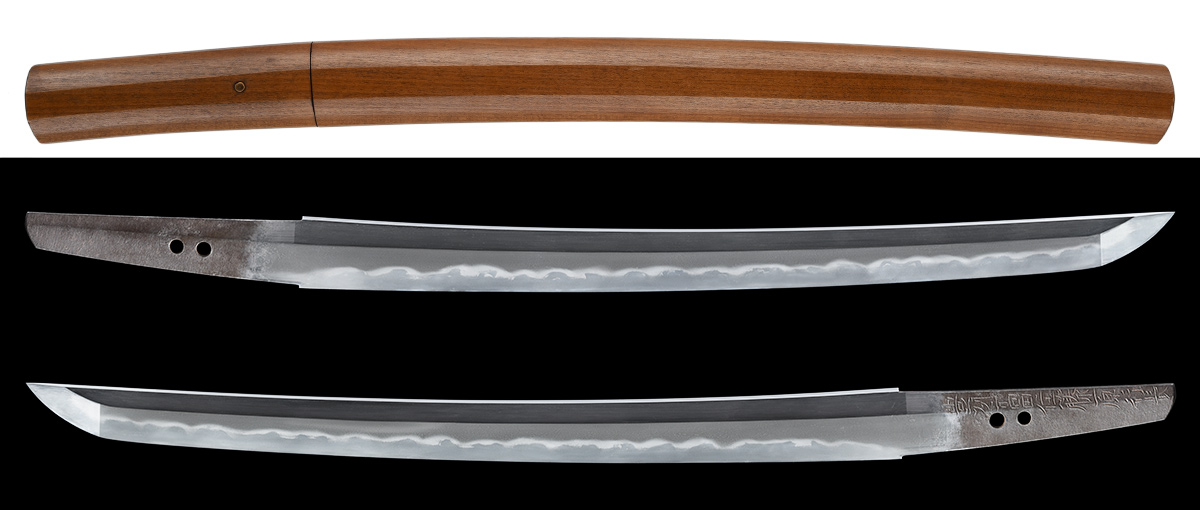 脇差　豊州高田住藤原行長　特別保存刀剣鑑定書　良業物