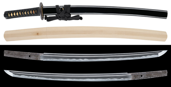 脇差　備州長船重光　附 黒蝋色塗鞘脇差拵　保存刀剣鑑定書の販売