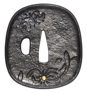 日本刀鍔象嵌 日本刀の鐔・唐草象嵌（平安城象嵌）｜日本刀剣 販売・東京【十拳】