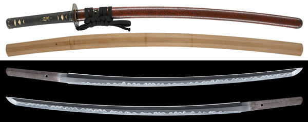 刀 備前国住長船祐定(新刀) 附 拵 保存刀剣鑑定書の販売