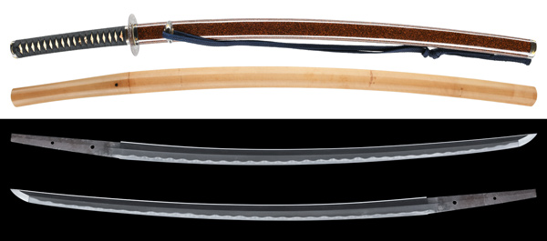 刀 兼元(初代)附 棕欄毛塗鞘打刀拵 特別保存刀剣鑑定書 末古刀上作 業物の販売